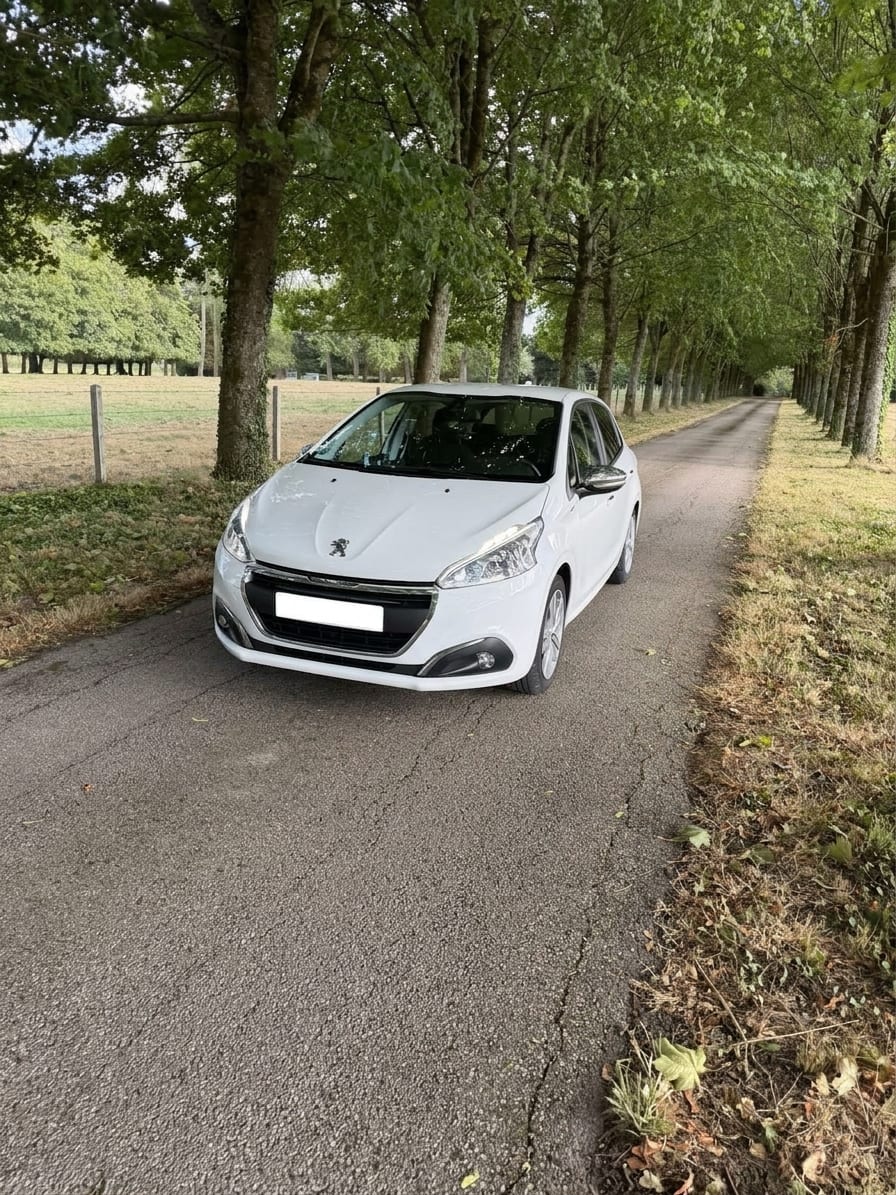 Avant : une Peugeot 208 dans la même allée